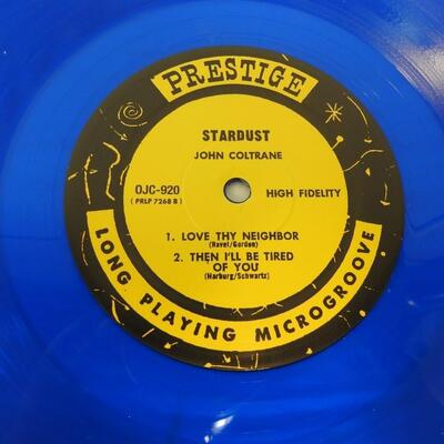 John Coltrane 12" Long Play Vinyl Record STARDUST (Translucent Blue Vinyl)