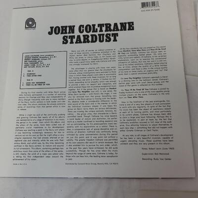 John Coltrane 12" Long Play Vinyl Record STARDUST (Translucent Blue Vinyl)