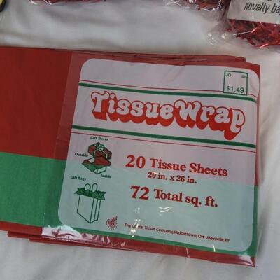 Christmas Wrapping Supplies and Foil Decorations, Tissue Wrap, Confetti