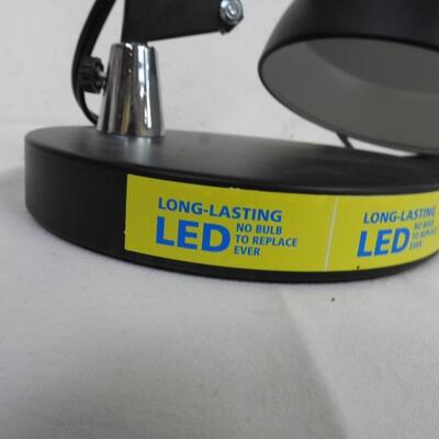 Long Lasting LED Desk Lamp, Spring Activated Supports to Hold it Up