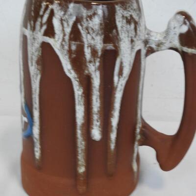 Bud Light Mug, Terra Cotta, 3 3/4in x 7 1/4in, Good Condition No  Cracks/Chips