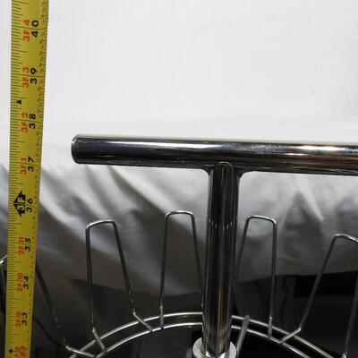 Heavy Metal Shoe Rack, 3 Tiers, 38in Tall w/Adjustable Tiers
