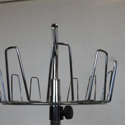 Heavy Metal Shoe Rack, 3 Tiers, 38in Tall w/Adjustable Tiers