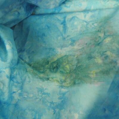 Material Lot: Pink/ Lavender Florals, Green w/Turtles, Blue w/Vein Has Spot