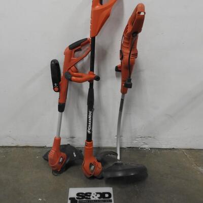 3 Black & Decker Weed Eaters, 2 WORK, 1 Untested