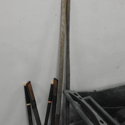 Wheelbarrow w/Snow Shovel, Shovel, 2 Loppers