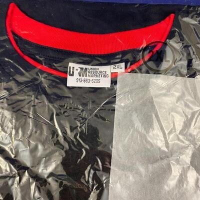 Lot of 2 shirts-new- L dress shirt, XL t shirt, both with xtraplast logo