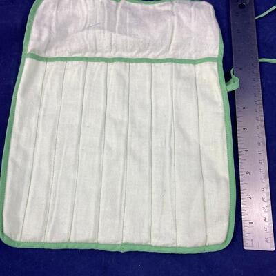 steak knife fabric storage silverware storage bag with ties