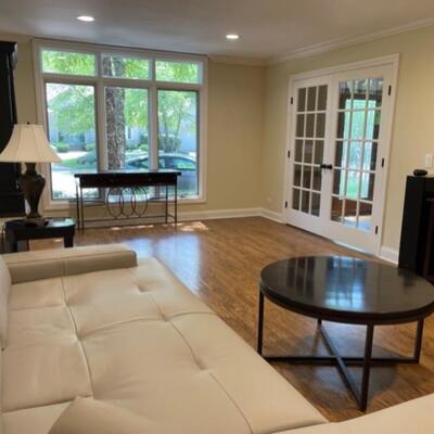 High end coffee table with table protectors