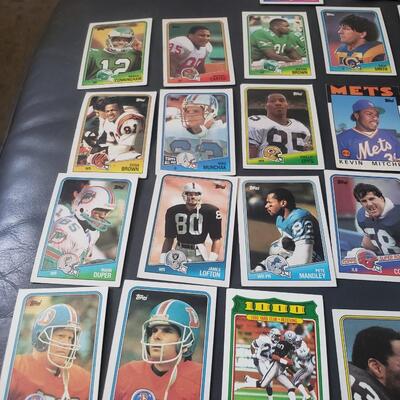 Topps football and baseball cards