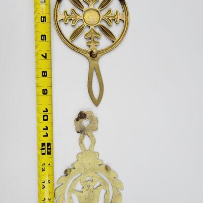 PAIR SMALL BRASS  TRIVETS