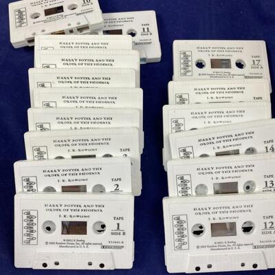Harry Potter Books on Cassette Tape Order of  the Phoenix
