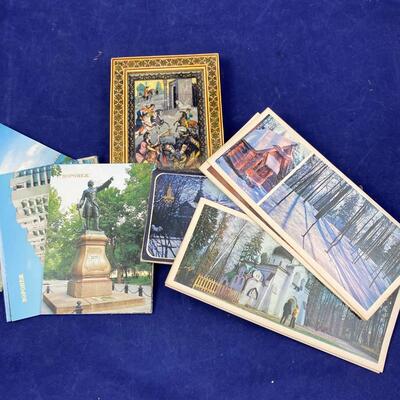 Russian souvenirs picture and postcards
