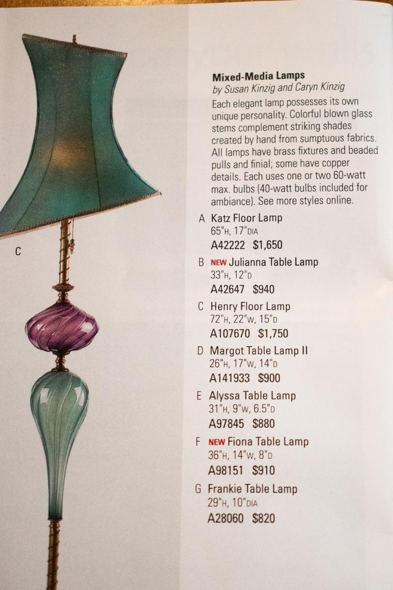 Mixed Media Floor Lamp by Susan Kinzig and Caryn Kinzig