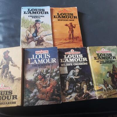 Louis lamour cowboy book lot