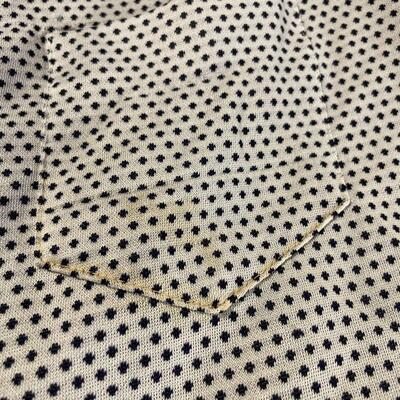 VINTAGE JANTZEN 100 MENâ€™S POLKA DOT POLO - SIZE MEDIUM