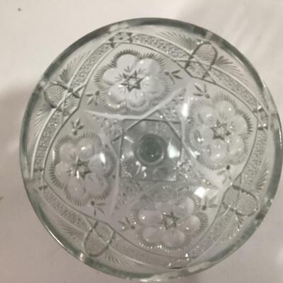 footed crystal bowl