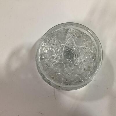 footed crystal bowl