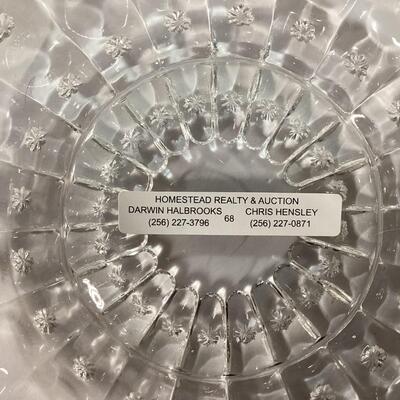 9" crystal dish
