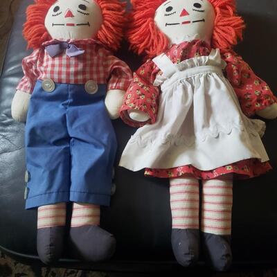 Raggedy Ann and Andy dolls I believe there handmaid