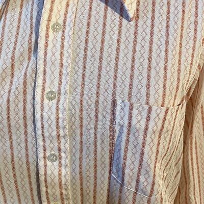 VINTAGE GOLDEN T MENâ€™S BUTTON UP STRIPED SHIRT