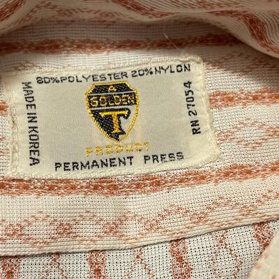 VINTAGE GOLDEN T MENâ€™S BUTTON UP STRIPED SHIRT