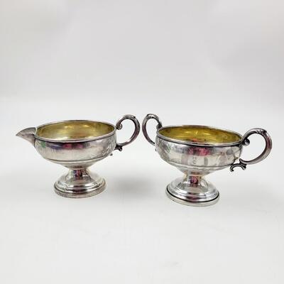 REVERE SILVERSMITH .825 STERLING CREAM & SUGAR