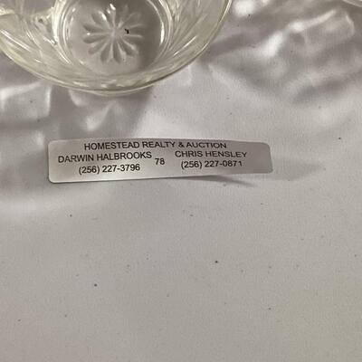set of 5 glass punch cups