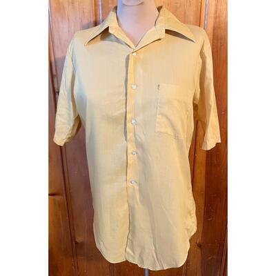 VINTAGE ARROW SURREY MENâ€™S YELLOW BUTTON-UP