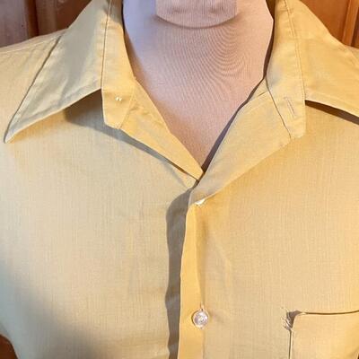 VINTAGE ARROW SURREY MENâ€™S YELLOW BUTTON-UP