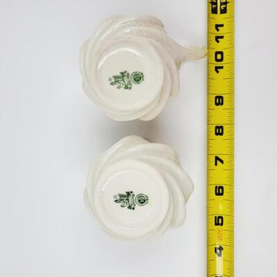 VERY NICE BELLEEK CREAM & SUGAR SET