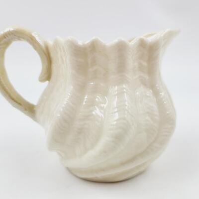 VERY NICE BELLEEK CREAM & SUGAR SET