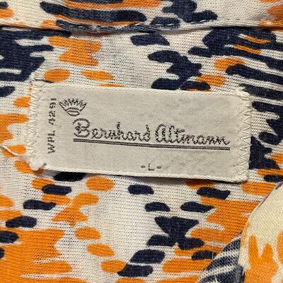 VINTAGE BERNHARD ALTMANN ZIP-UP PLAID POLO