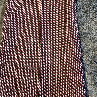 VINTAGE KAZOO BROWN PATTERNED DOUBLE KNIT SLACKS