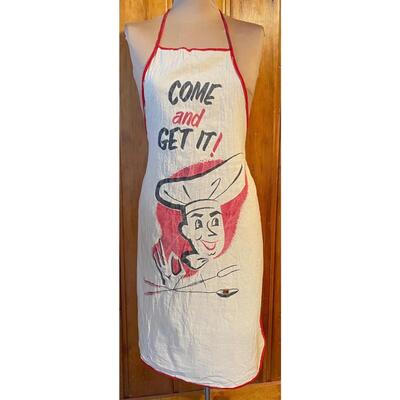 VINTAGE APRON - â€œCOME AND GET IT!â€