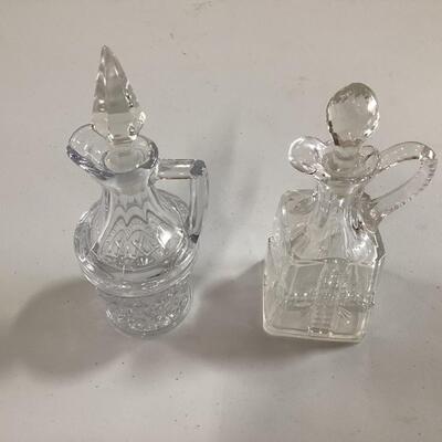 2 cruet decanters