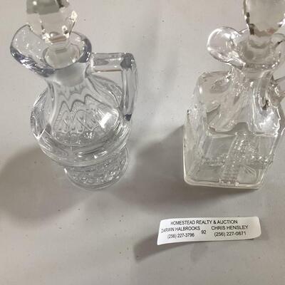 2 cruet decanters
