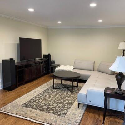 Entertainment console credenza