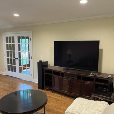 Entertainment console credenza