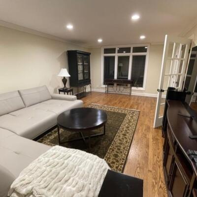 Entertainment console credenza