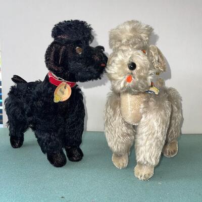 AA VINTAGE STEIFF MOHAIR FRENCH POODLES "SNOBBY"