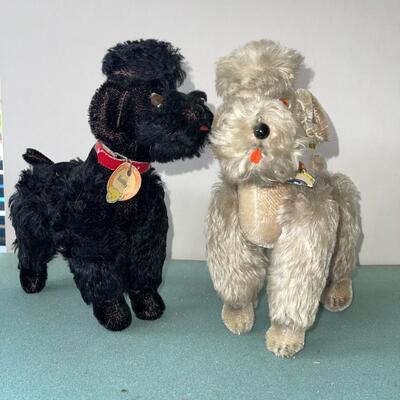 AA VINTAGE STEIFF MOHAIR FRENCH POODLES 