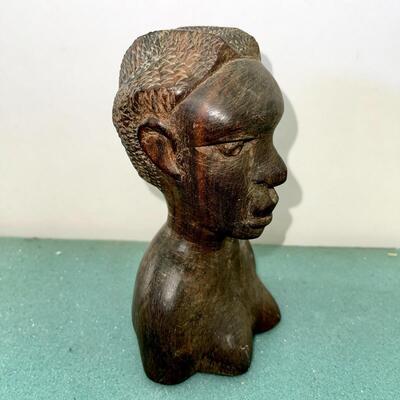 AA  GROUP OF AFRICAN VINTAGE BOOKS & WOOD CARVING