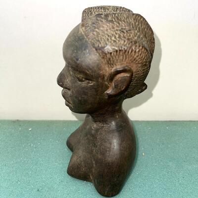 AA  GROUP OF AFRICAN VINTAGE BOOKS & WOOD CARVING