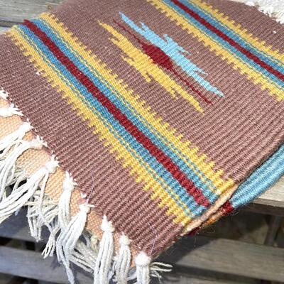 AA  WOVEN WOOL CHIMAYO SAMPLERS MATS