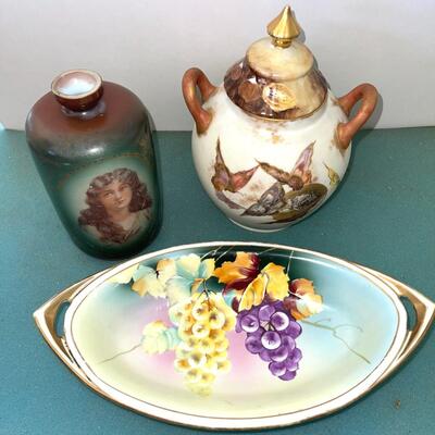 CL  ANTIQUE HAND PAINTED CHINA
