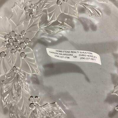 Mikasa crystal cake plate
