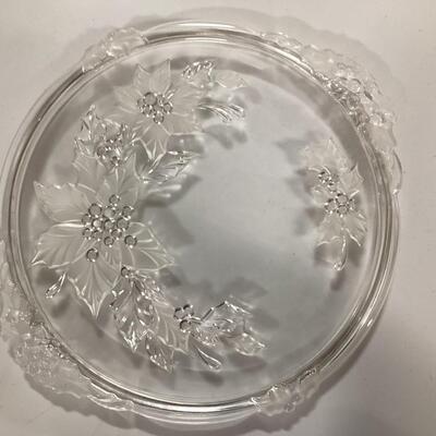Mikasa crystal cake plate