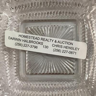 square glass butter dish
