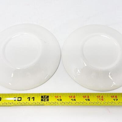 1965 ROYAL IRONSTONE â€œMEMORY LANEâ€ TEACUPS (3) & SAUCERS (2)
